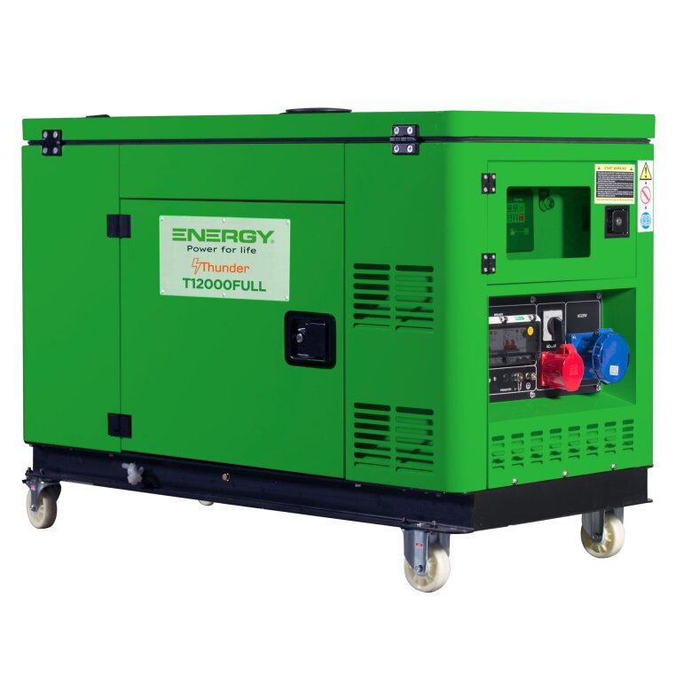 ENERGY Stromaggregat Diesel 12,5 KVA T12000FULL Wassergekhlt