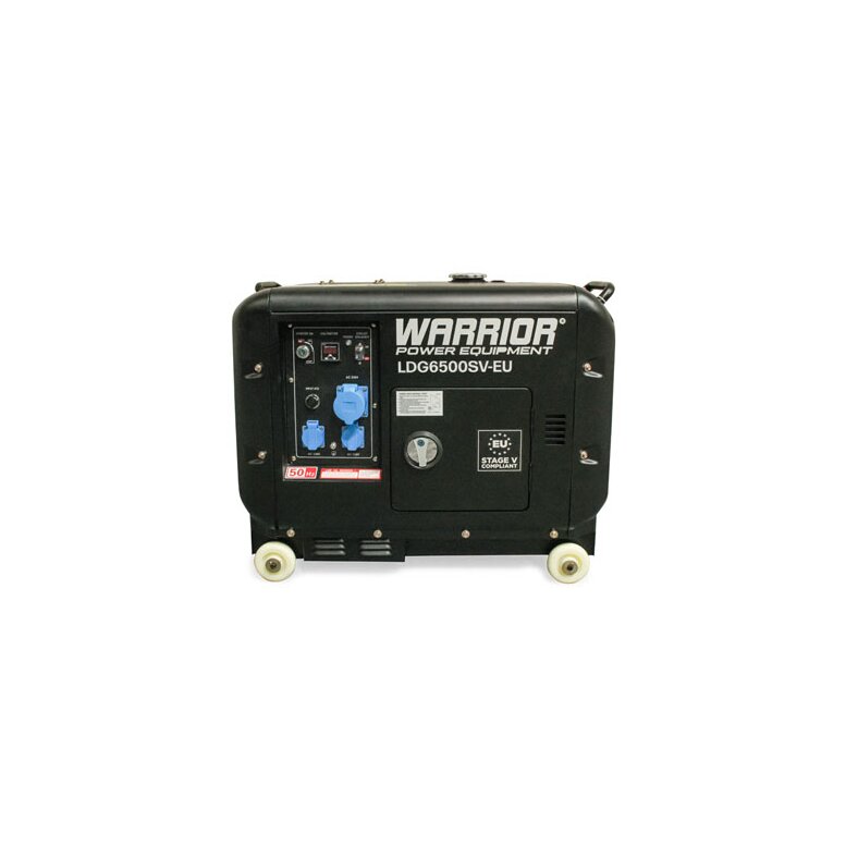 WARRIOR 5500 Watt Silent Diesel Generator Notstromaggregat Stromerzeuger 230V EU5