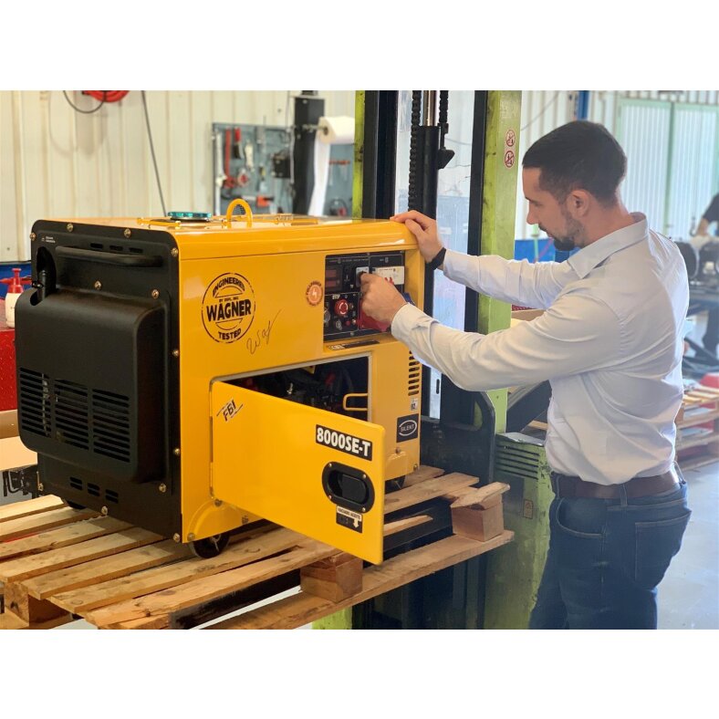 WAGNER Diesel Generator Full Power 8 KVA DG7800SE-T 230V/400V