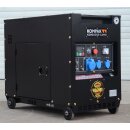 kompak diesel generator 6,5 kW kd8000se-b 230v 25l tank incl. maintenance kit sp-kitman-d400