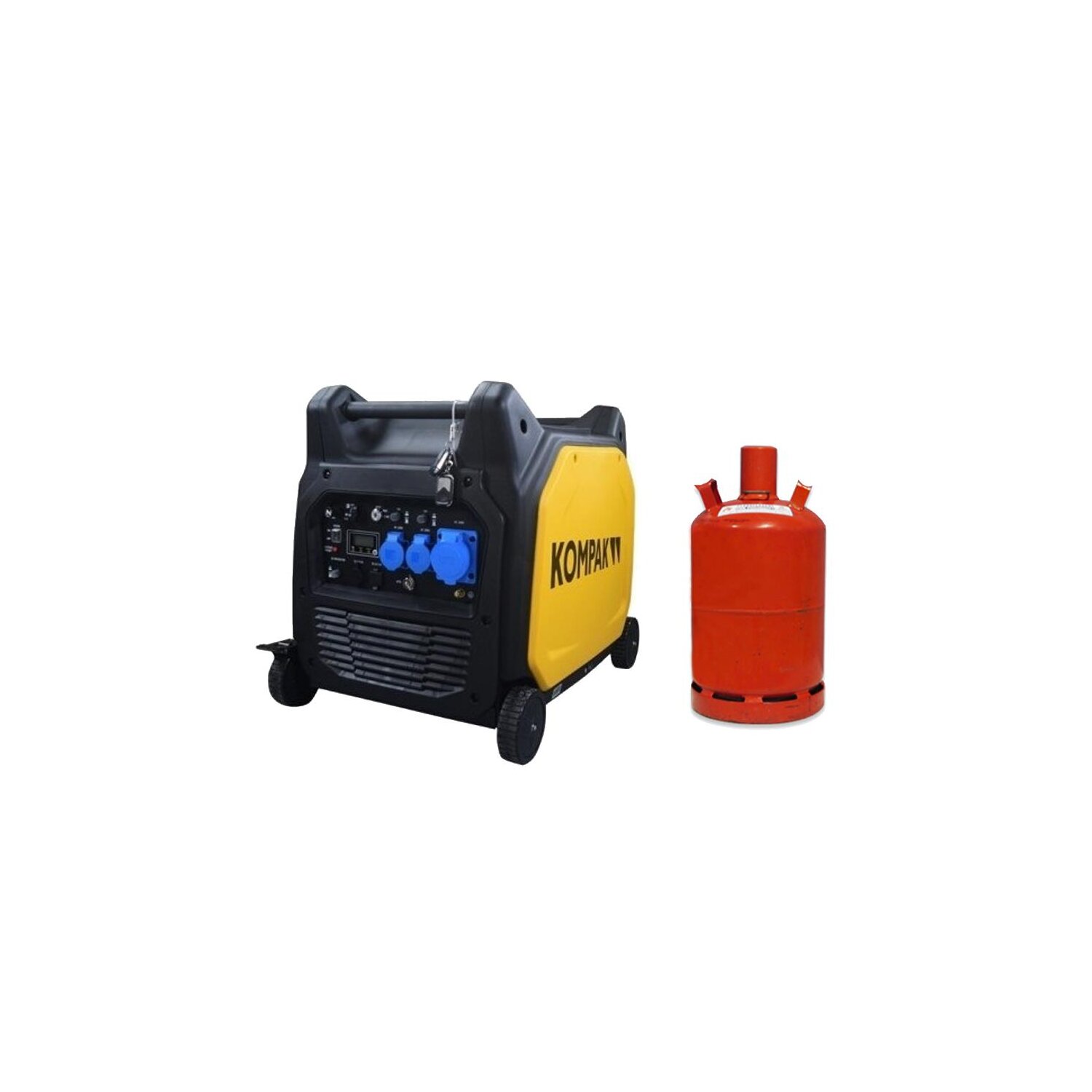 KOMPAK Dual Fuel Inverter Stromerzeuger KGG75Ei-DF Benzin Gas günstig