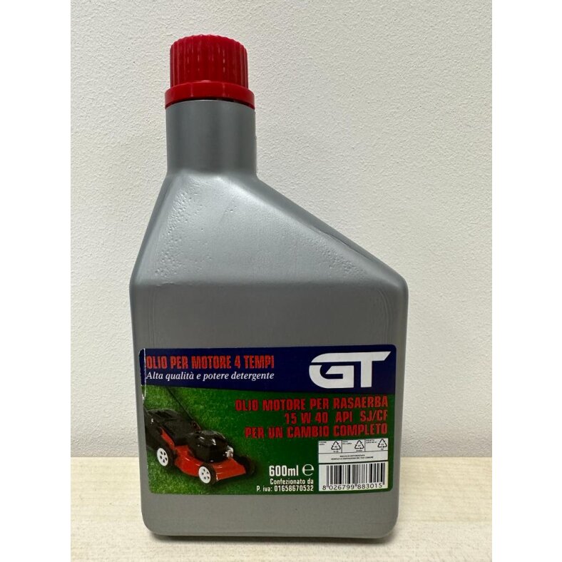 GT Motoröl Gartengeräte 15W40, 0,6Liter  für Viertakt-Motoren