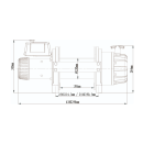 runva electric winch ewb series 11,340 kg 24v steel cable