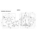 runva hwt011 1.1 Ton Marine Cable Winch Crane Hydraulic Heavy Duty