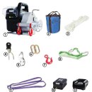 80/82v battery operated winch with accessories