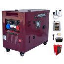 AiPOWER diesel power generator full power 9 kva apd11000q 400v/230v set incl. accessories