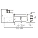 runva electric winch ewb series 5.700kg 24v plastic rope