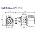 ComeUp CWG30075 hoisting winch cable winch hoist 300kg 230v