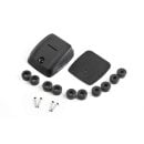 Horizontal Roof Penetration, Double, 6-10 mm Cables Black