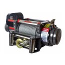 Electric winch warrior samurai s17500 7.9 t 12 v steel cable waterproof to ip68