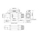 ComeUp Elektrische Seilwinde DV-9i 4 t Stahlseil 12V