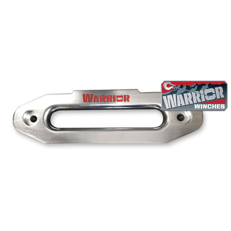 Aluminium Hawse Fairlead Warrior with Logo silver with red logo