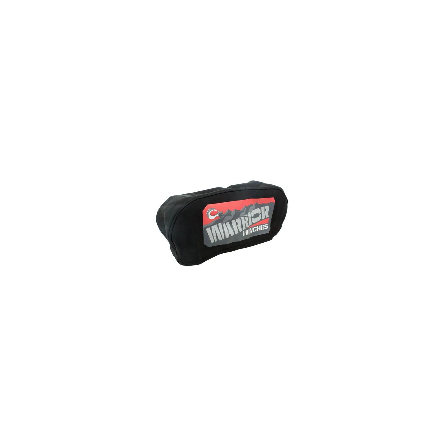 Winch cover Warrior logo black neoprene with elastic rubber band buy
