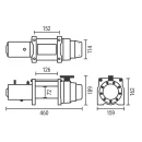 ComeUp Electric winch PRO 1900 / NAV-4200 24V