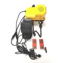 Electric chain hoist with radio remote control 10m 300kg 230v