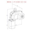 Elektrischer Kettenzug mit Funkfernbedienung 10m 300kg 230V