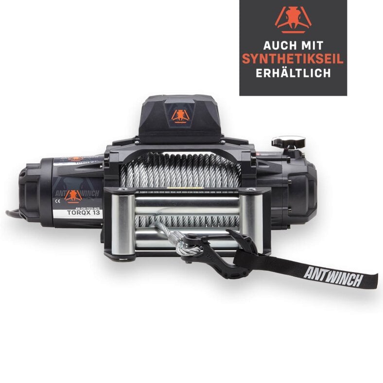 Elektrische Seilwinde ANTWINCH TORQX 13 Stahlseil 13500LB 6,1 t 12 V