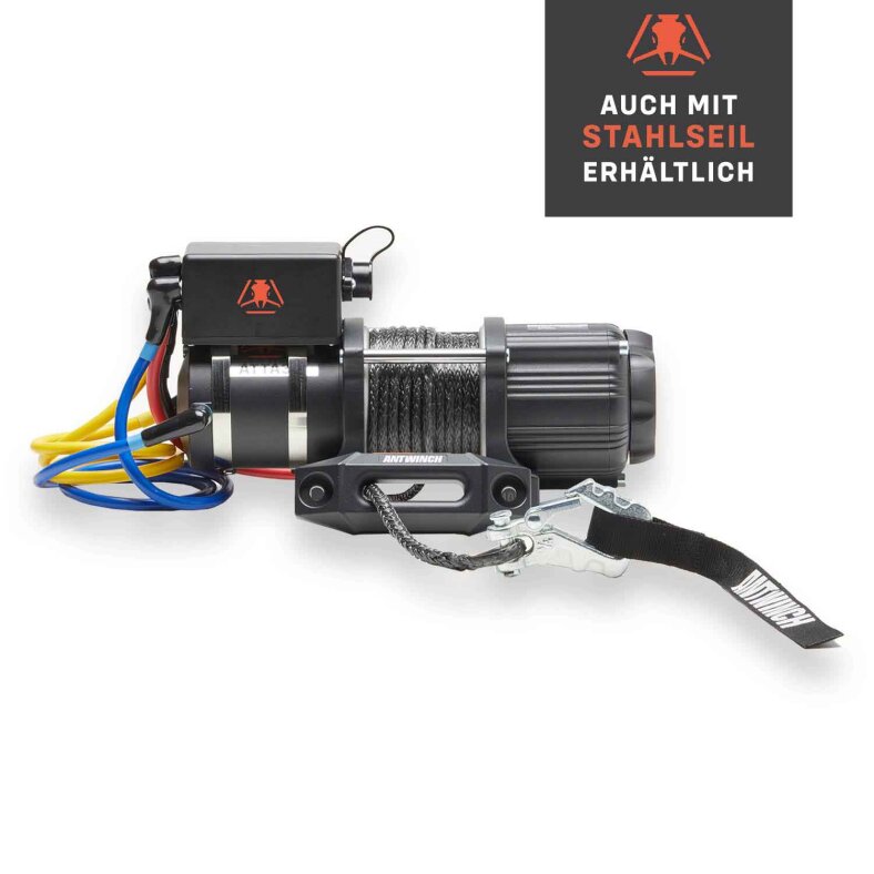 Elektrische Seilwinde ANTWINCH ATTA 3 Kunststoffseil 3500LB 1.6t 12 V