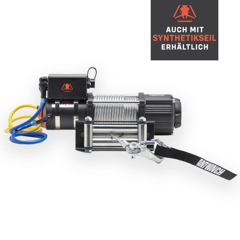 Elektrische Seilwinde ANTWINCH ATTA 5S Stahlseil 5000LB 2.3t 12 V