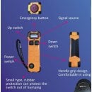 KIOWINCH CKW-200-L Elektroseilwinde Hubwinde Zugwinde 71m 200kg 11-16m/min 230V mit Funkfernbedienung