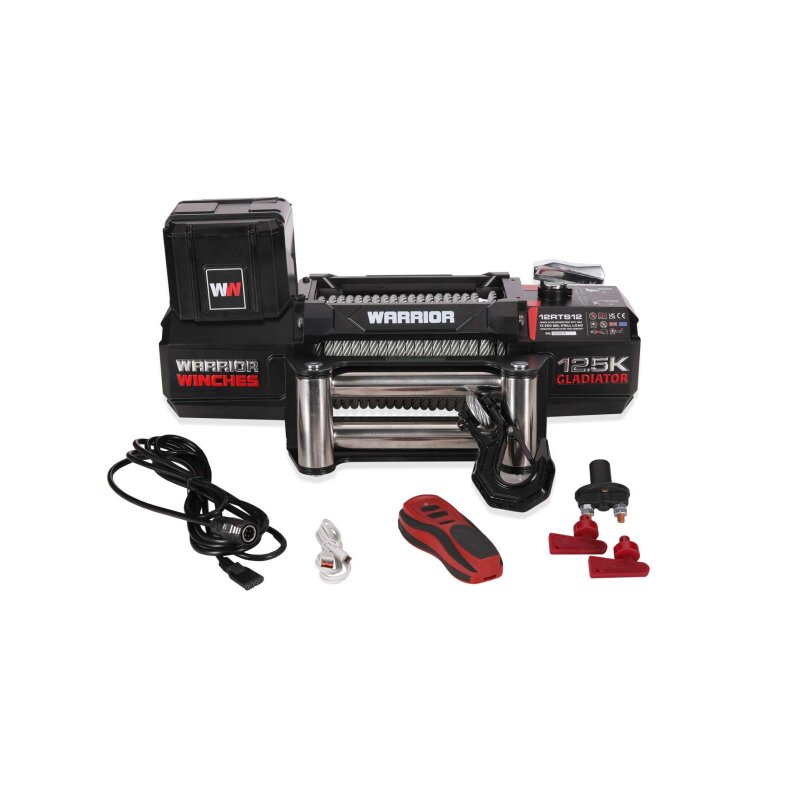 Elektrische Seilwinde Gladiator R Type 5,7 t 12500 lbs 12V mit Stahlseil