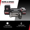Electric Winch Gladiator R Type 12500 lbs 12V with Steel Cable