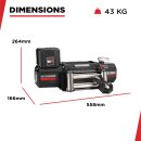 Electric Winch Gladiator R Type 12500 lbs 12V with Steel Cable