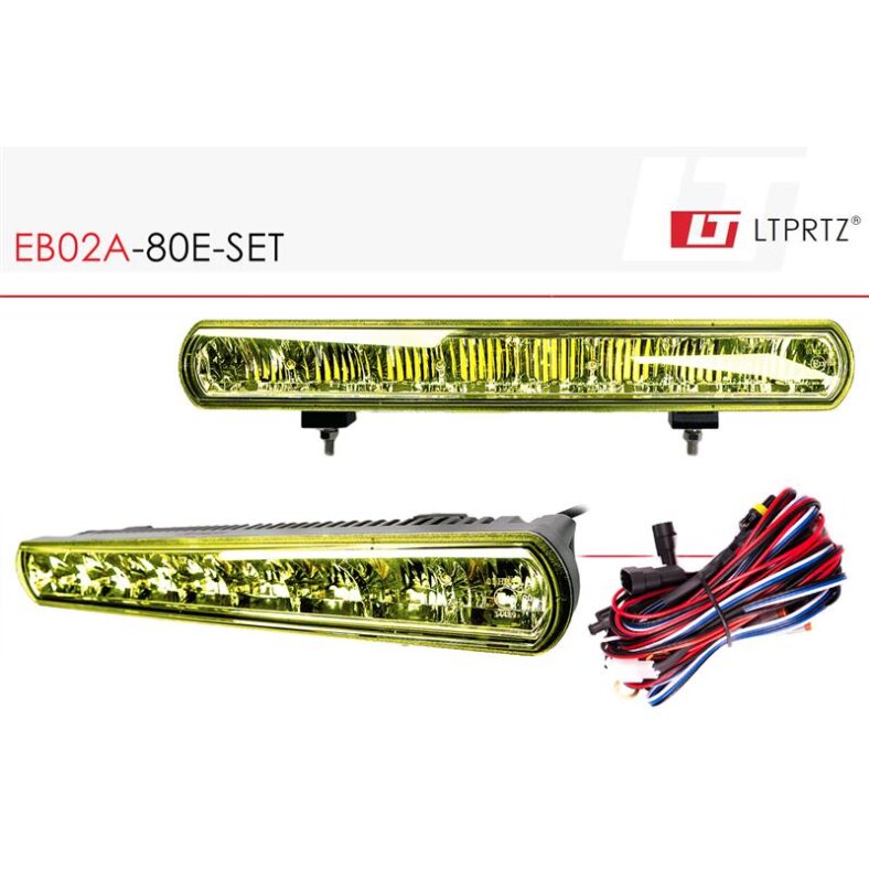 2pcs 80w lightpartz led work light fog light orange