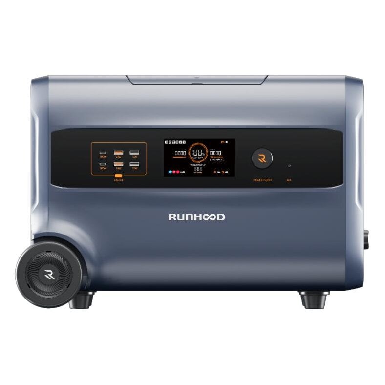 RUNHOOD F2400 3 IN 1 Balkonkraftwerk Speicher 2400Wh