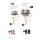 Universal Funk Fernbedienung 12V/24V mit 2 Sendern