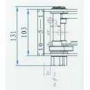 Handseilwinde mechanische Seilwinde 1134kg mit 6-Meter Band Gurt
