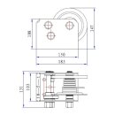 Manual mechanical cable winch 1134kg with 6-metre belt strap