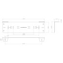 License plate holder vers. 3 stainless steel powder coated for LED driving lights