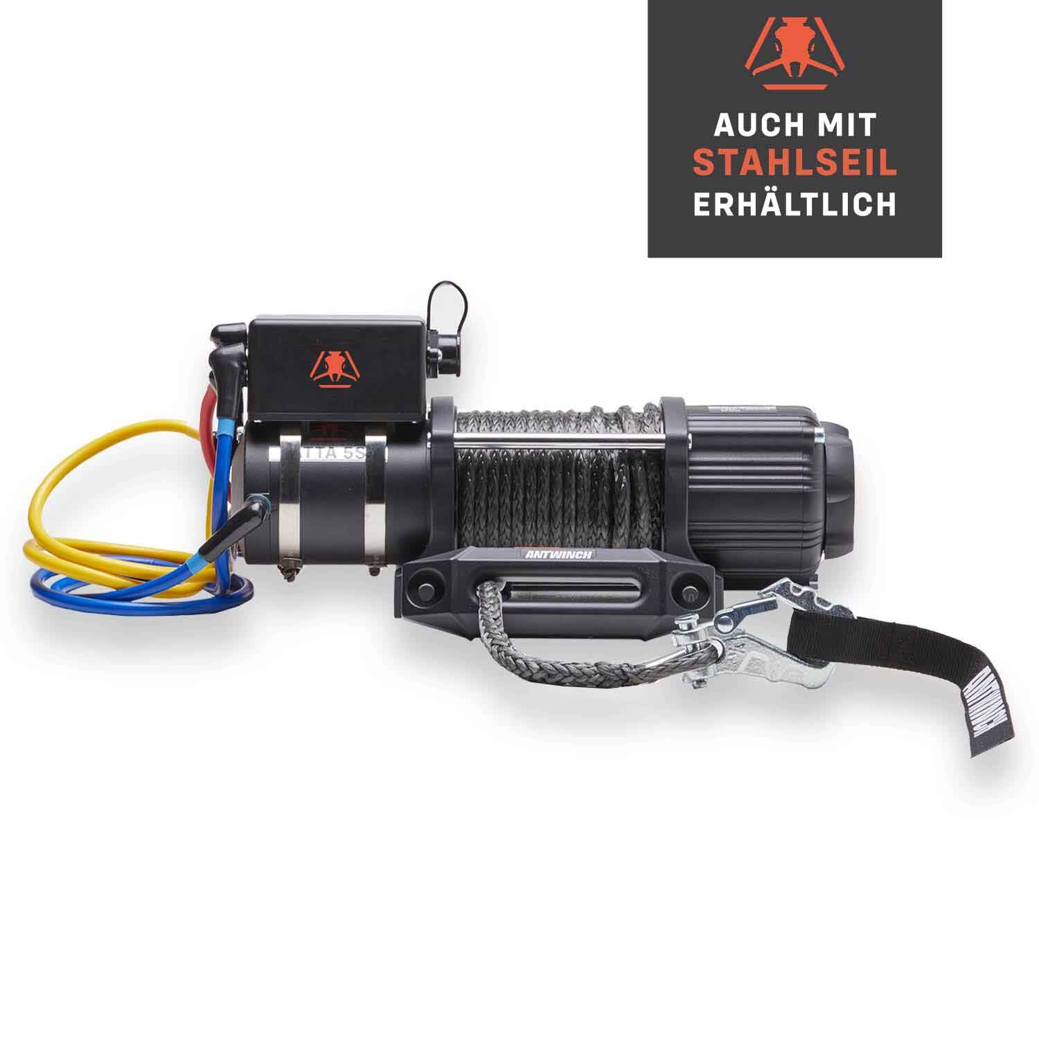 Electric Boat Winch Trailer ANTWINCH ATTA 5S Synthetic Rope