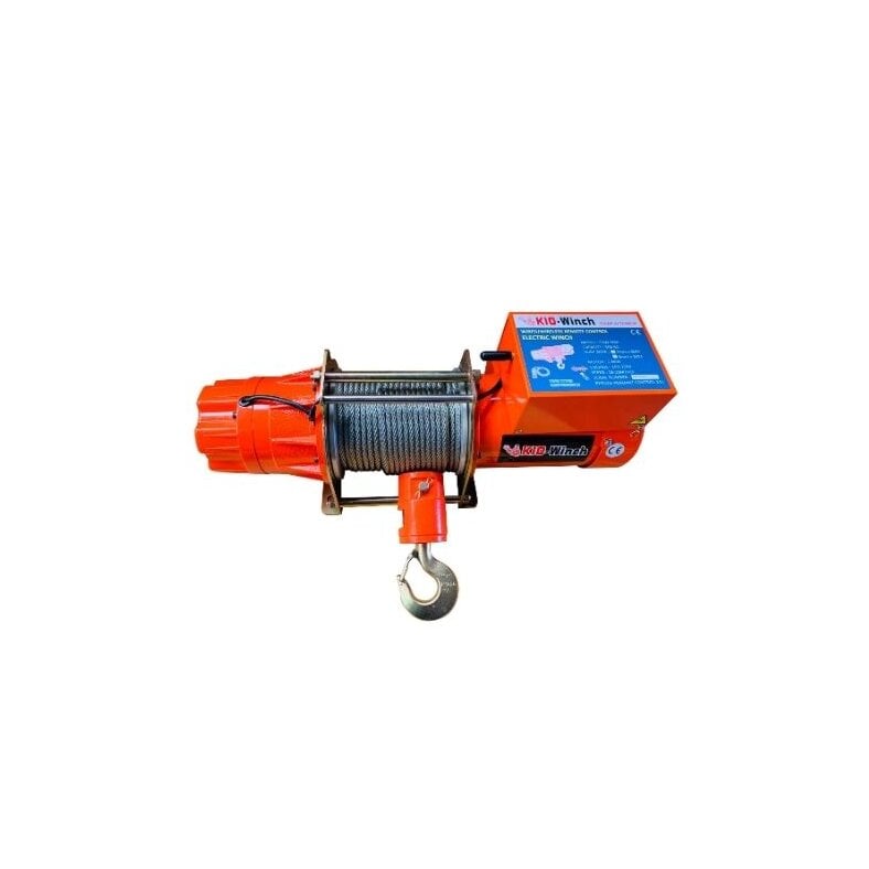 KIOWINCH GSW-200 Elektroseilwinde Hubwinde Zugwinde 50m 200kg 12-18m/min 230V mit Funkfernbedienung - Rückversand