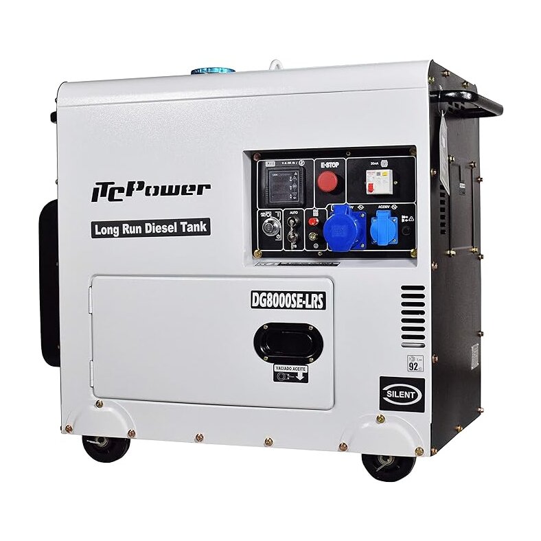 ITC POWER Diesel Generator 6300 Watts DG8000SE-LRS
