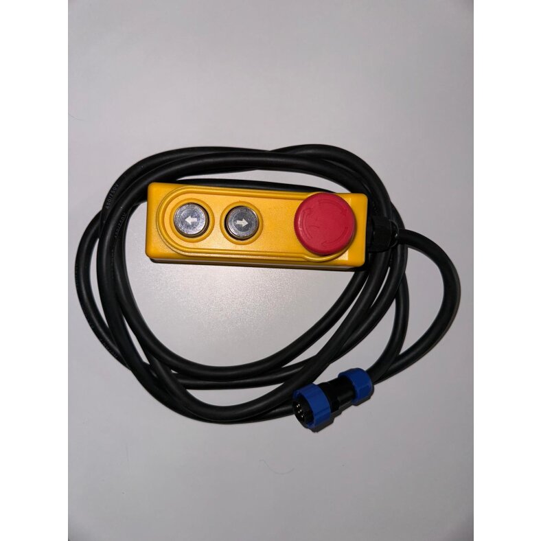 Warrior cable remote control with emergency stop 230V Air Socket