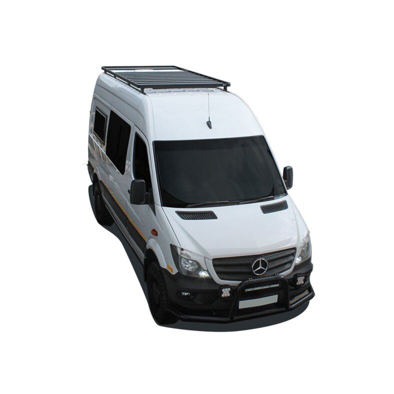 Mercedes-Benz Sprinter L2 / L3 / MWB / LWB mit OEM Schienen (2006 - Heute) Slimline II Dachträger Kit / Hoch