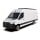 Mercedes-Benz Sprinter 170in / L3 / LWB mit OEM Schienen (2006 - Heute) Slimline II Dachträger Kit / Hoch