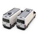 Volkswagen Crafter (L4H2 / MWB / OEM Schiene) (2017 - Heute) Slimpro Dachträger Kit