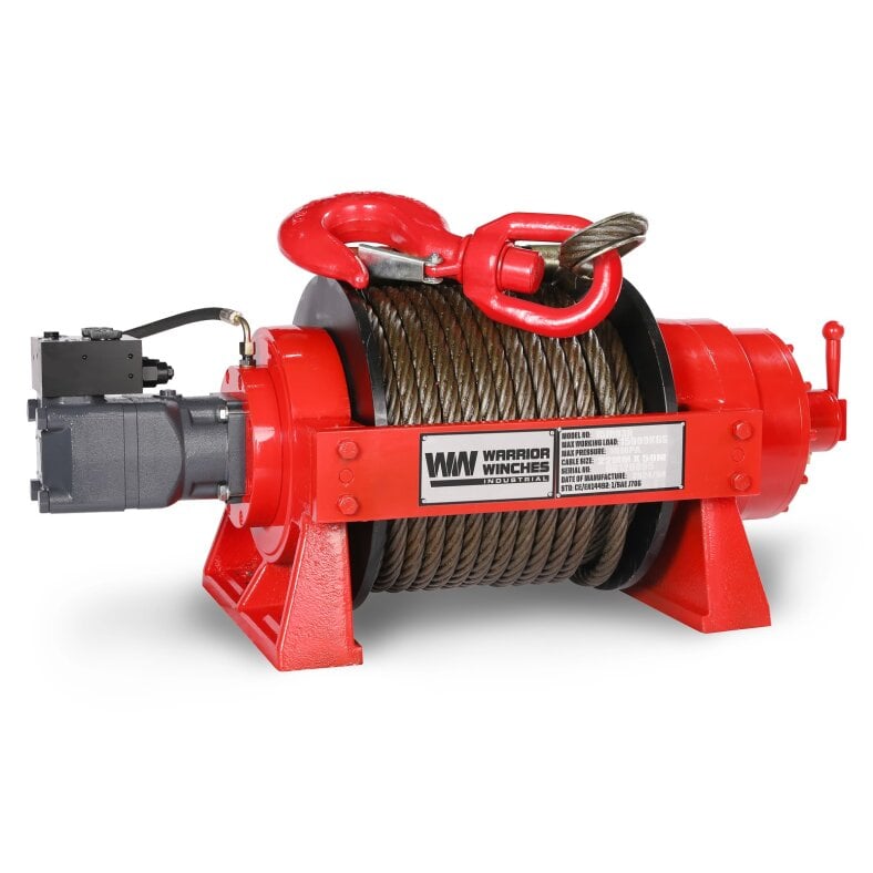 Warrior 15JR Industrial 15-Ton Hydraulic Winch