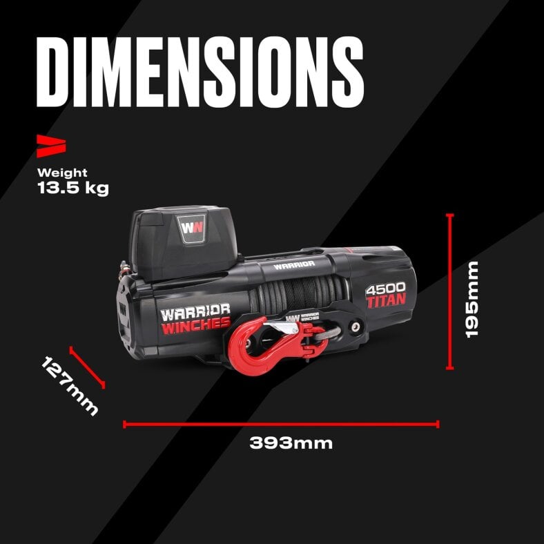 Titan 4500lb Electric Winch