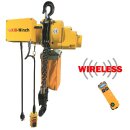 KIOWINCH CHW 500 kg chain hoist 10 m with wired and wireless control 230 V