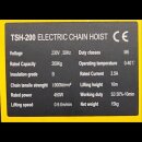 Electric chain hoist silent 10m 200kg 230v