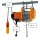 Electric winch hoist wire rope hoist with cable remote control 230v 250kg 60m