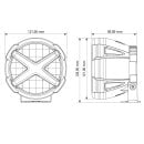 X-Type 5 Zoll - Fernscheinwerfer E-Zulassung mit Positionslicht