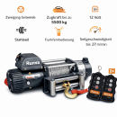 runva electric winch ewd series 5.500kg 12v steel cable