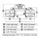 WARN Seilwinde ZEON XD 10 10000LB 4.5 t Kunststoffseil 12V