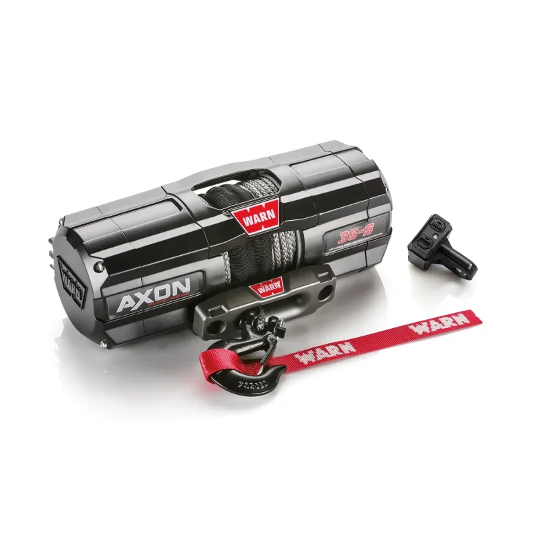 WARN Seilwinde AXON 35-S 3500LB 1588Kg 15m Kunststoffseil 12V