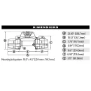WARN Seilwinde ZEON XP 10-S 10000LB 4.5 t Kunststoffseil 12V